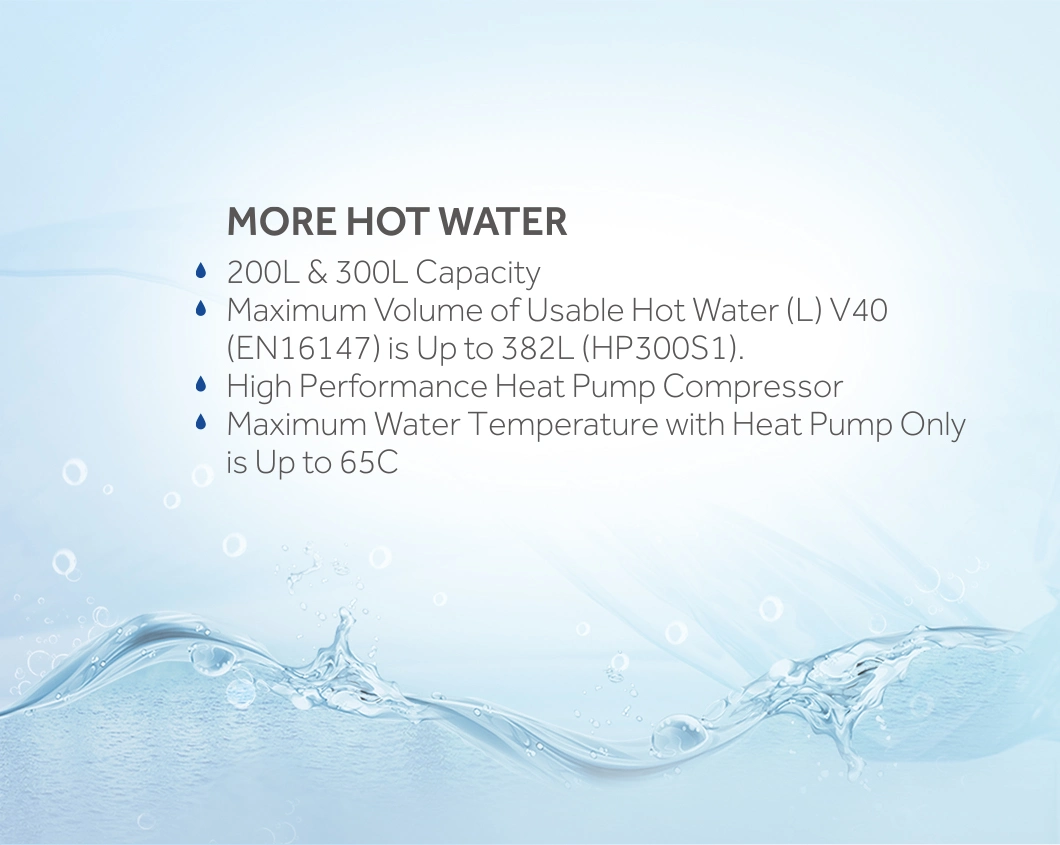 Easy to Install Domestic Hot Water External Full DC Inverter Split Air Source Heat Pump Water Heater