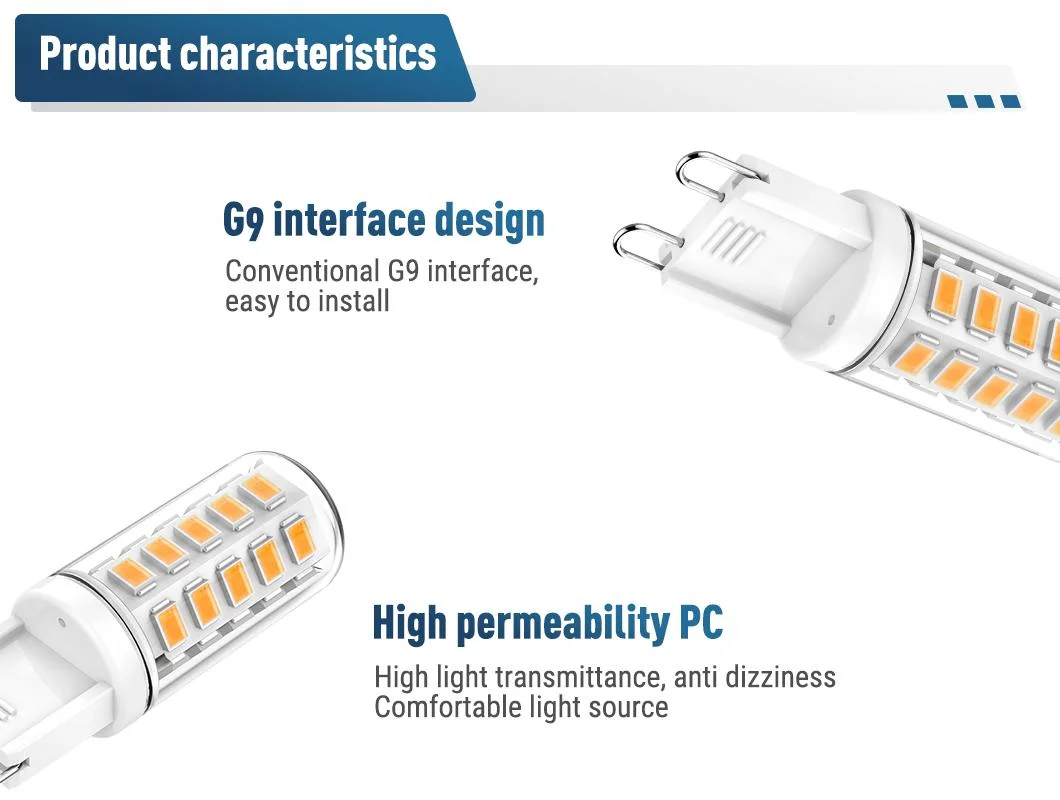 G9 LED Bulb 3W 2700/3000K/4000K/6000K LED Light Lamp AC220-240V for Crystle Light