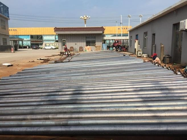 Galvanized Steel Used Solar LED Street Light Post Factory Direct Sales