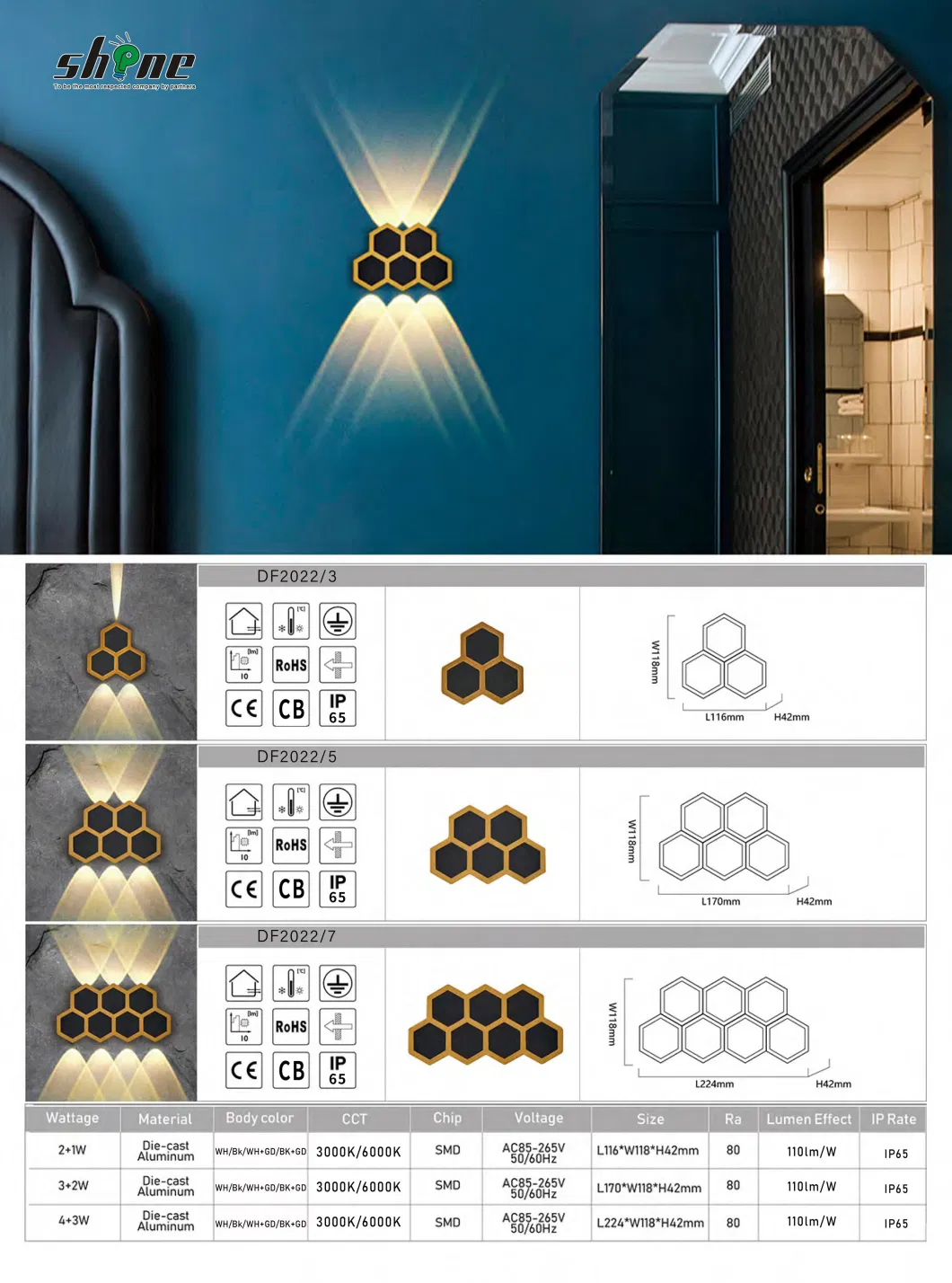 Outdoor LED Outdoor Wall Light Hotel Living Room Corridor Wall Lamp