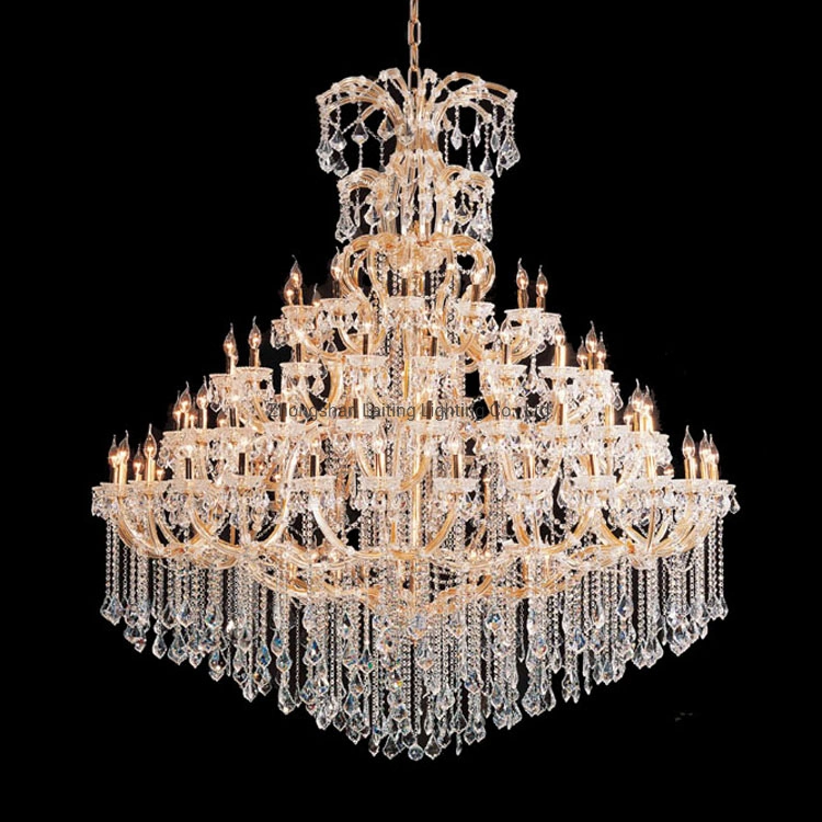 18 Arms Lustre De crystal Luxo for Hotel Home Wedding Event Party Decoration Maria Theresa Pendant Light Chandelier