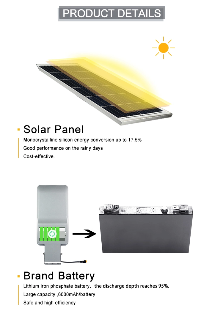 Outdoor Waterproof Auto Dimming Smart Solar Street Lighting