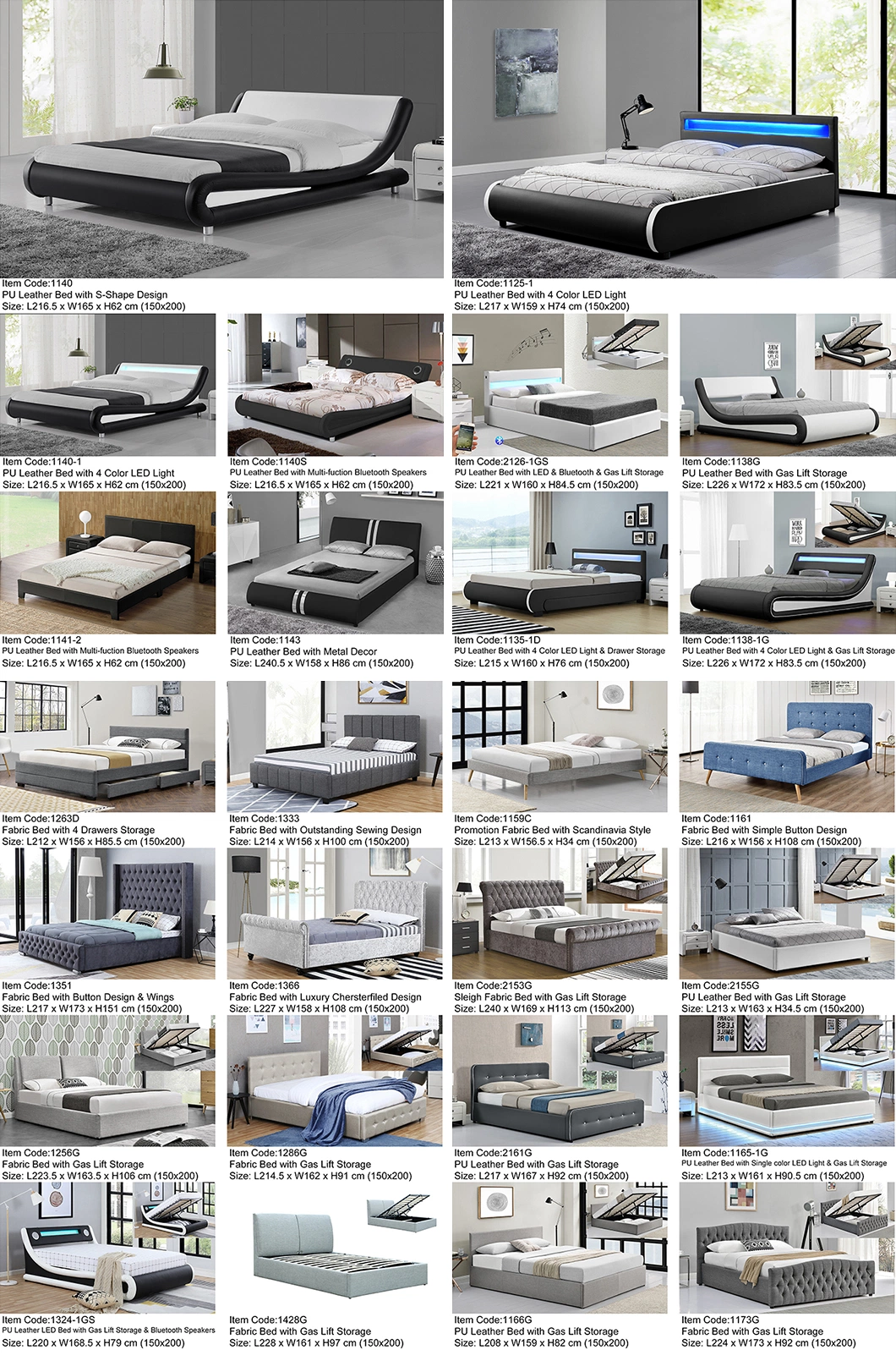 Willsoon Crown Design Velvet Bed with Headboard Lit Sleigh Beds Upholstered Bed