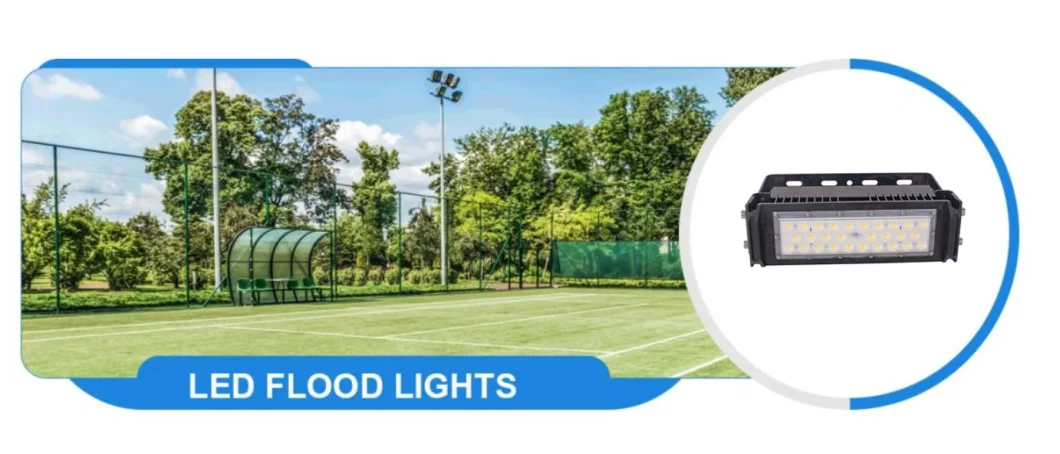 IP66 Tunnel Lighting Outdoor Tennis Basketball Football Cricket Sport Field Floodlight Square LED Flood Lamp 50W, 60W, 80W, 100W LED Flood Light