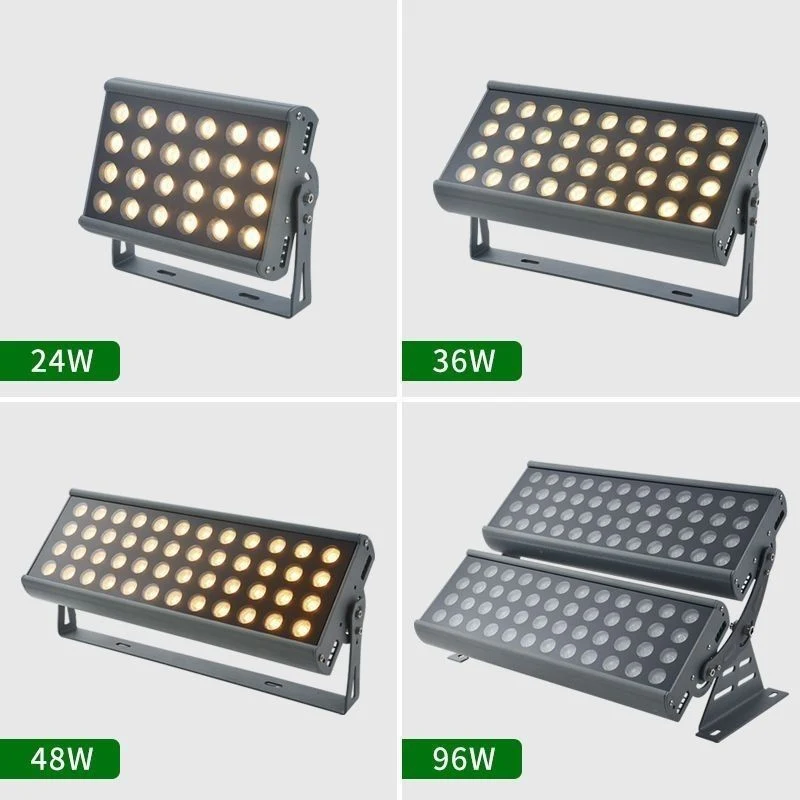 Outdoor Decorative IP66 DMX 72W RGB LED Flood Light Architectural for Building Facade Lighting