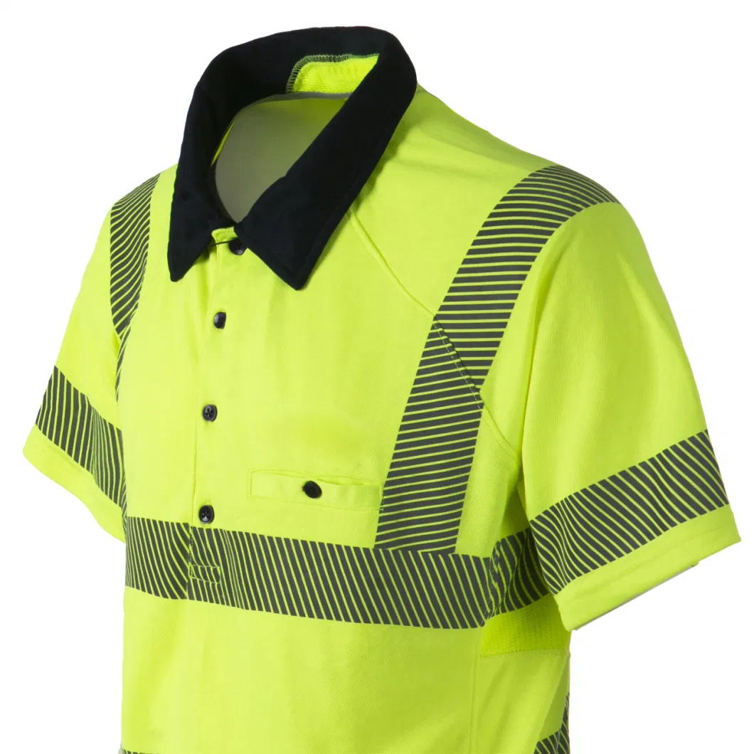 Airport Safety Work Shirt Ground Handler Hi Vis Polo