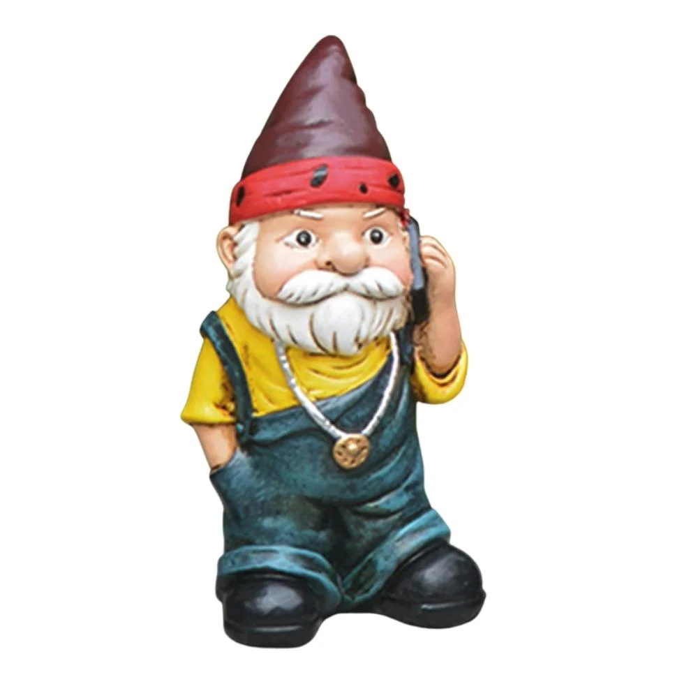 Resin White Beard Gnome Funny Dwarf Old Man Statue Handmade Garden Ornaments Wyz20930