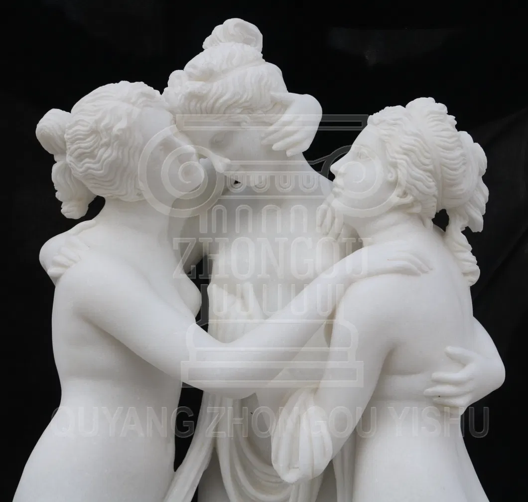 Famous Life Size Natural Marble Stone Statue Sculpture for Garden Decoration