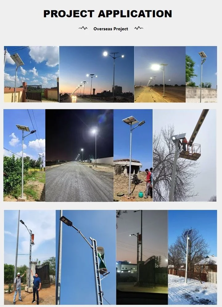 High Power High Lume 30W 40W 50W 60W 80W 100W 120W Split Solar Street Lights LED Lamp Highway Lighting