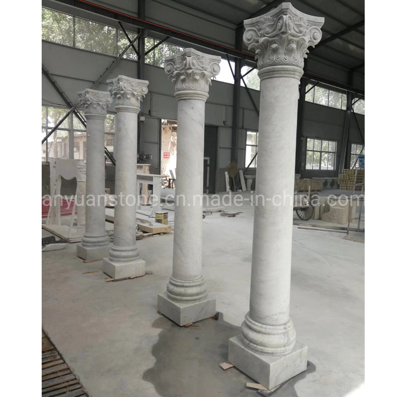 White Marble Roman Column Ionic /Doric /Corinthian Order Column