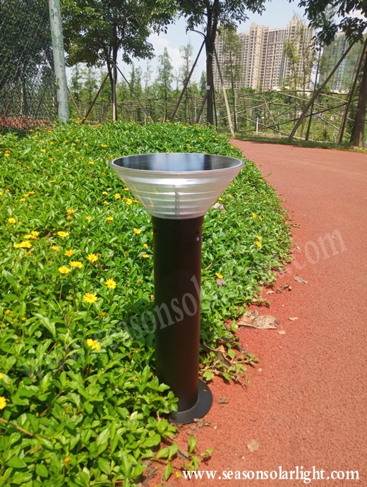 Smart Solar Control Outdoor LED Lighting 30cm--220cm Garden Lawn Post Light with LED Light for Bollard Lighting