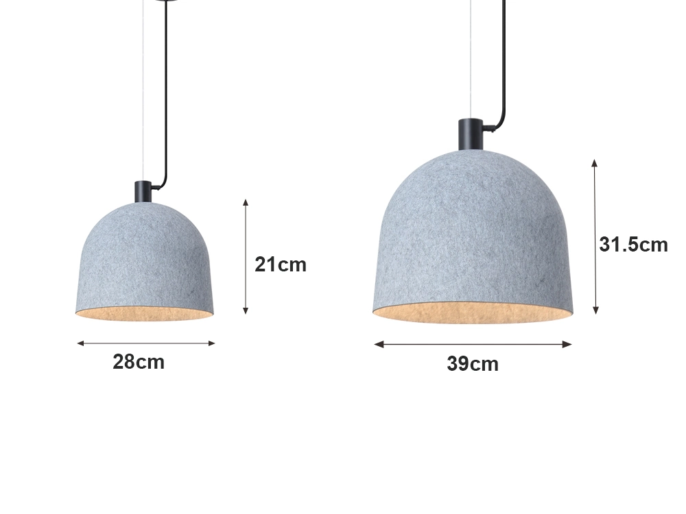 Modern European Nordic Pendant Lamp Thermoforming Modern Design Pet Acoustic Felt Lampshade Moravian Star Pendant Light