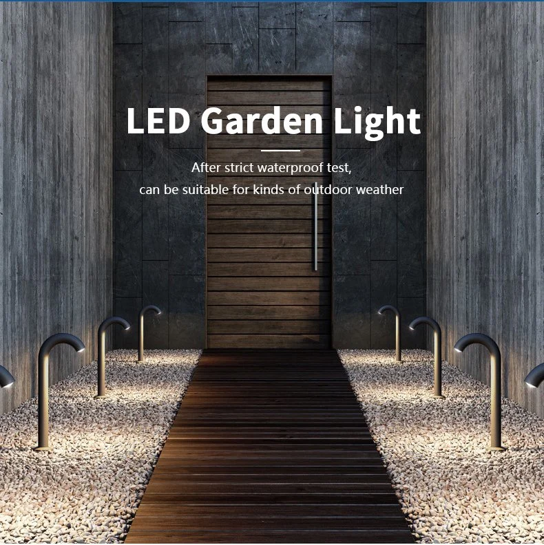 5W Aluminum Exterior Waterproof Landscape Post Bollard Garden LED Lawn Light