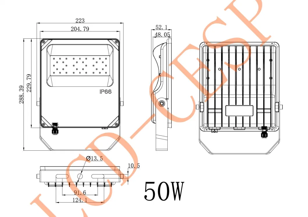 Commercial LED Flood Light &amp; Water-Proof Light 30W Motion Sensor and Smart Control RGBW Facade Landscape Billboard Lighting, Architectural Decorative Lighting