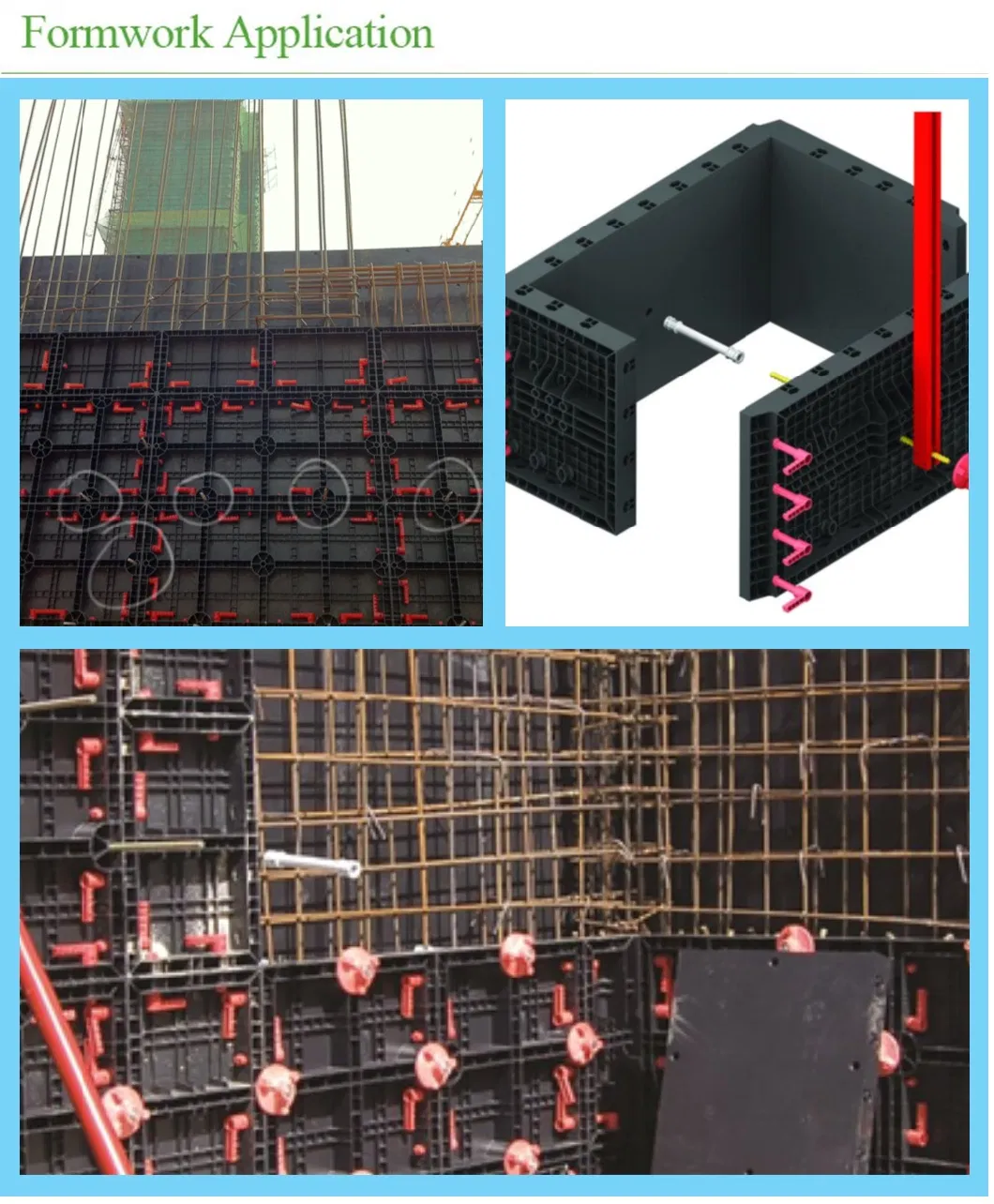 Innovative ABS Light Plastic Concrete Formwork Mould Columns