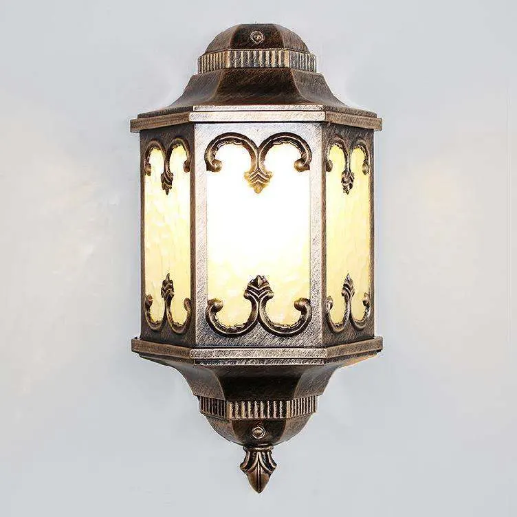 Novelty Outdoor Wall Sconce Fence Front Door Backyard Lights E27 AC85-265V Lamp Landscape Lighting (WH-HR-84)