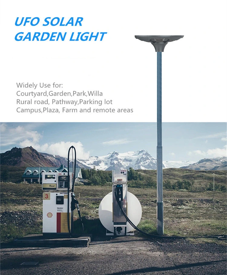 All-in-One Integrated Solar Outdoor Luminaire 30W 40W 50W Solar Bollard Lighting