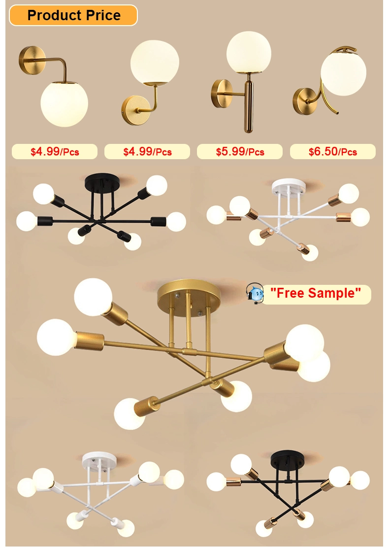 Hanging Decorative Luxury Modern Interior Chandelier Modern Nordic Bedroom Ceiling Light