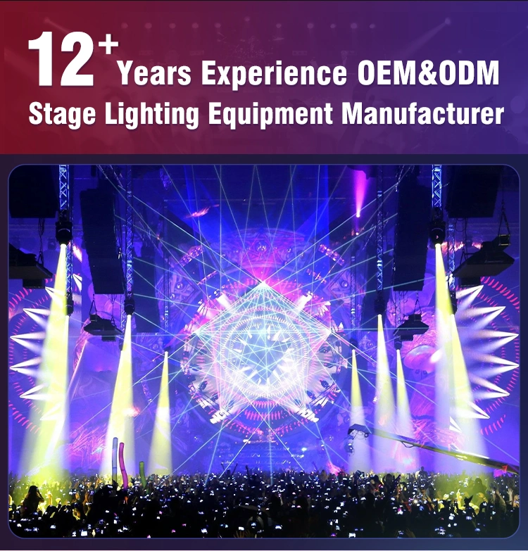 Moving Head Stage Light Professional Beam Spot Wash 3in1 480W Theme Park Stage Lighting White LED DJ Sharpy Beam Light