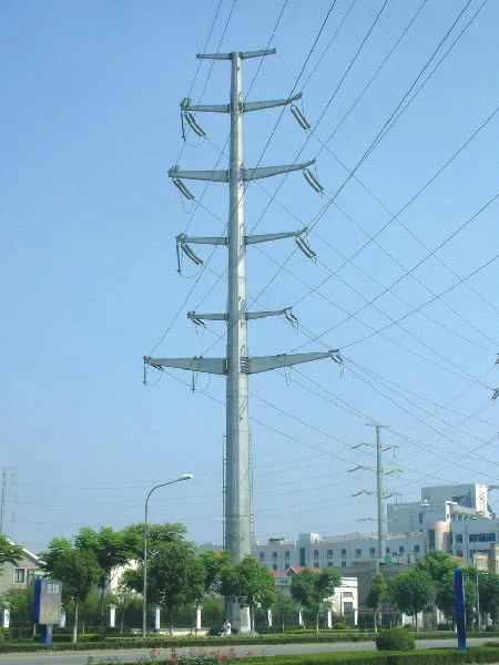 Philippines Hot DIP Galvanized 25FT 30FT 35FT 40FT 45FT Electric Steel Pole