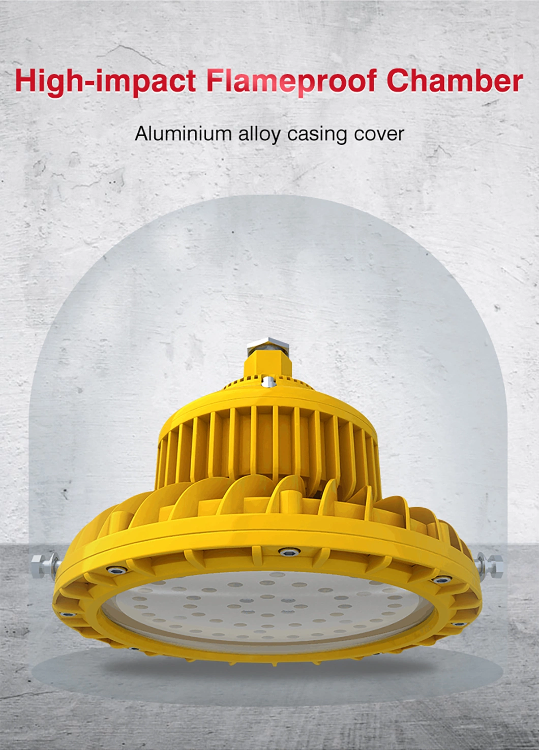 China Manufacturer Atex Ceiling High Power 100W 200W SMD COB Chemical Hazardous Gas Area Industrial LED High Bay Canopy Explosion Proof Lamp Lighting Light