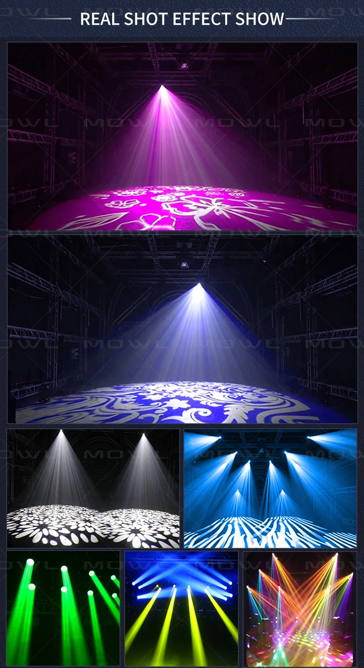 Moving Head Stage Light Professional Beam Spot Wash 3in1 480W Theme Park Stage Lighting White LED DJ Sharpy Beam Light