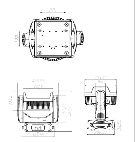 2023 High Power 19*60W Be-Eye LED Stage Moving Head Light