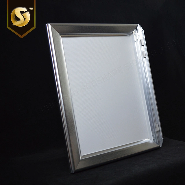 Modern Hot Selling Wall Mounted Open Openable Edge Lit Aluminum Frame Slim Light Box Snap Frame Clip on Frame Ultra Thin Lightboxes Advertising Display