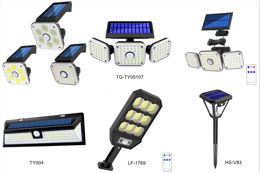 Rechargeable Radar Sensor Outdoor Waterproof Best Solar Wall Lights for Garden Yard Lawn Flood Street Mount