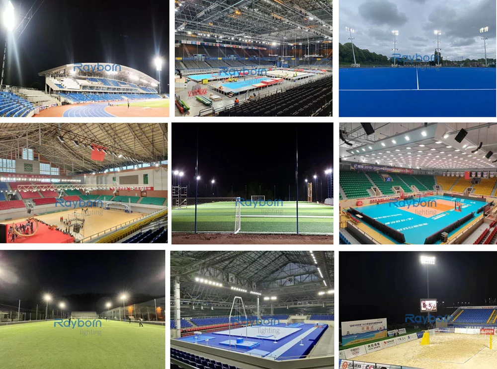 Reflector Outside 100W 200W 300W 400W 500W IP65 Outdoor Projecting High Mast Arena Soccer LED Flood Light for Stadium Sports Tennis Court Dock Port Lighting