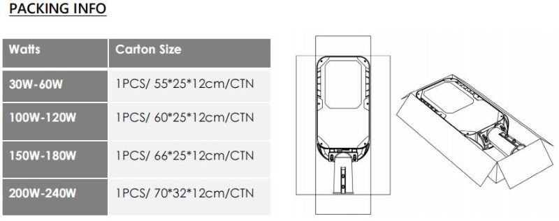 60W Durable Urban Amenity Luminaire IP66 Gereral Purpose Lighting with Smart Controller