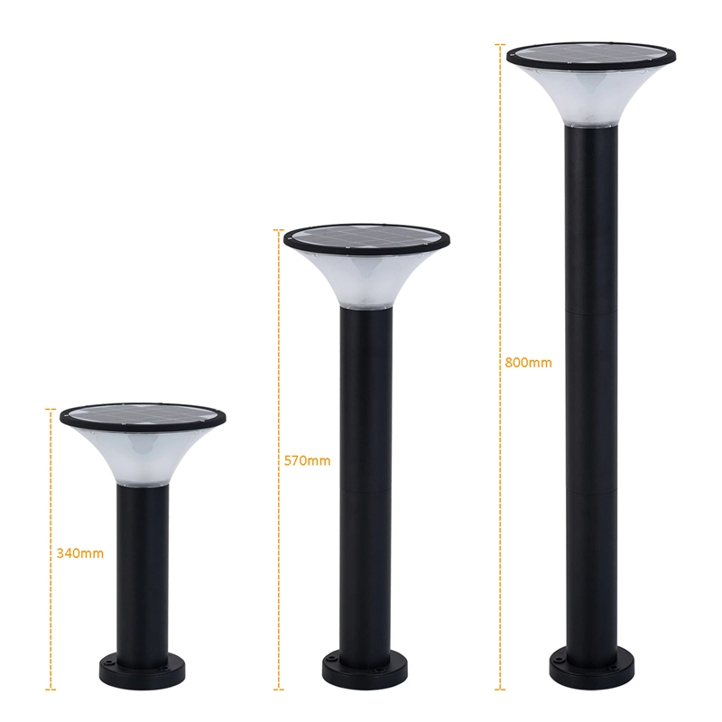 Garden LED Solar Lawn Lamp IP65 Waterproof Outdoor Yard Walkway Pathway Landscape LED Solar Bollard Light