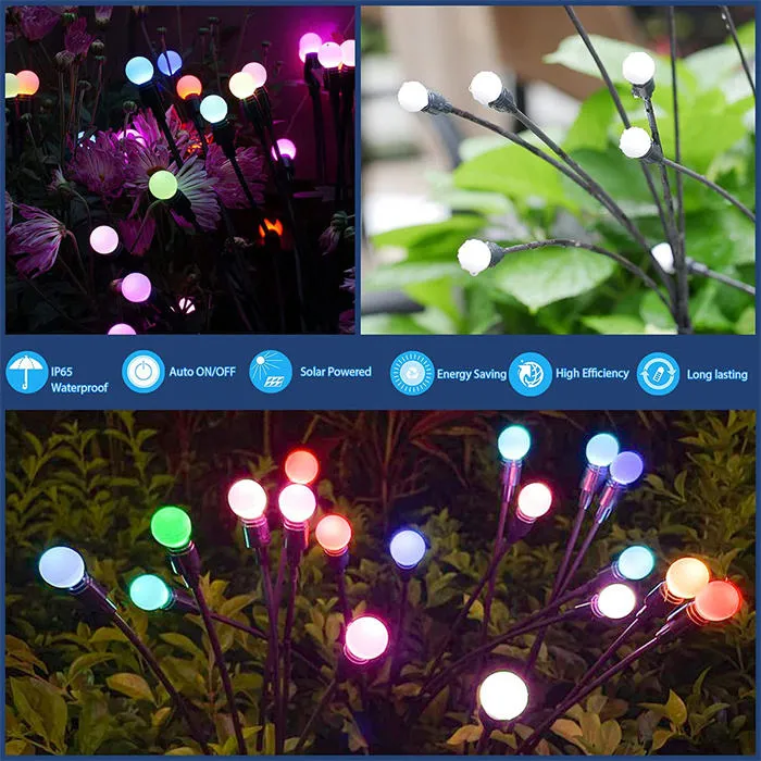 Outdoor Waterproof Flower Decorative Solar Lights for Garden Decoration