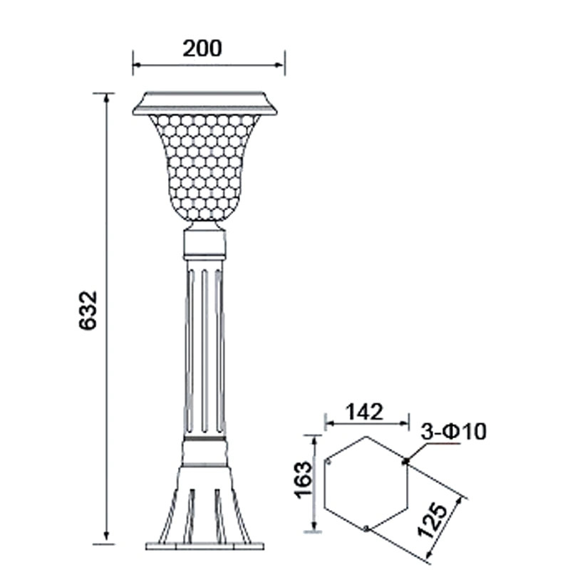 Top Quality Economical Outdoor Solar LED Garden Lighting Solar Lawn Light