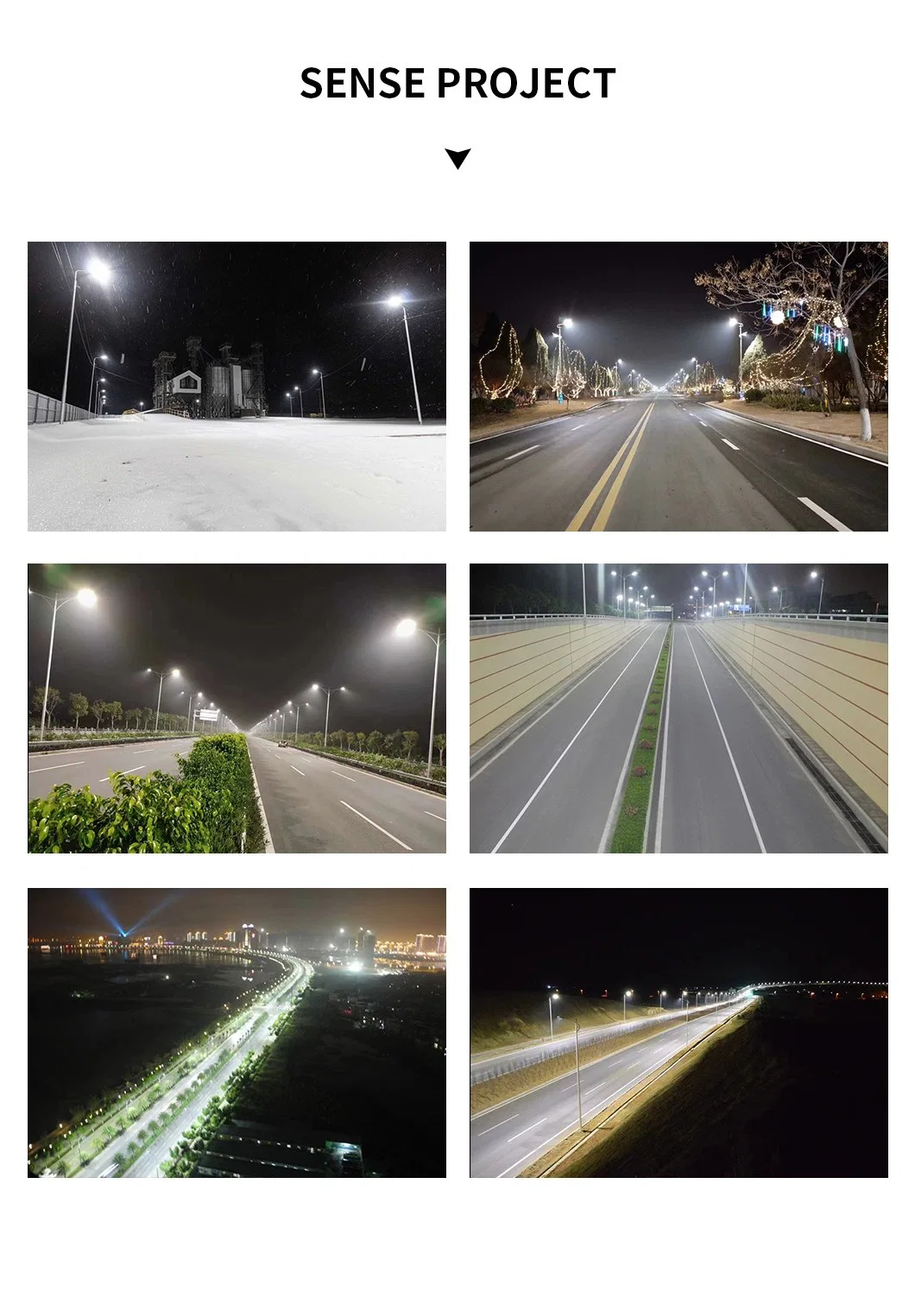 Photocell Sensor New Design LED Street Light 90 W Outdoor Urban Road Lighting