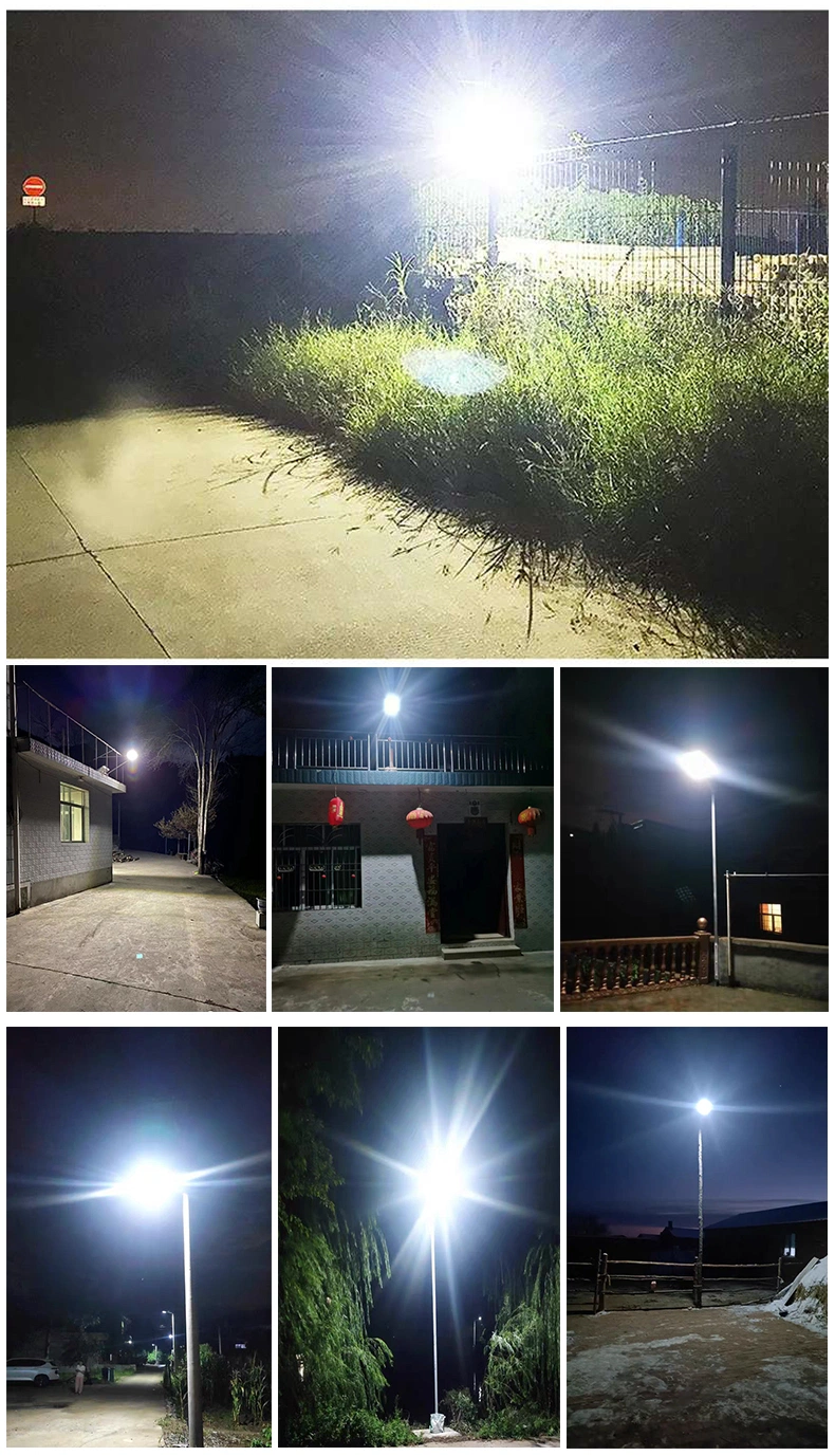 Factory Directly IP65 Waterproof Outdoor Integrated All in One LED Solar Street Lamp Garden Wall Lawn Flood Light