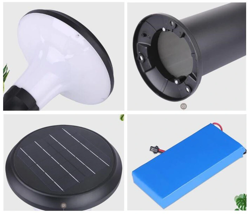 Waterproof Wholesale Rechargeable 3W Solar Bollard Light for Outdoor Lighting