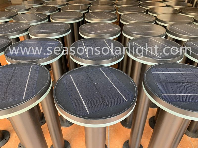 High Power Landscape Driveway Decorative Outdoor Exterior Commercial Residential Low-Voltage Table Lighting Solar LED Garden Lawn Bollard Lights