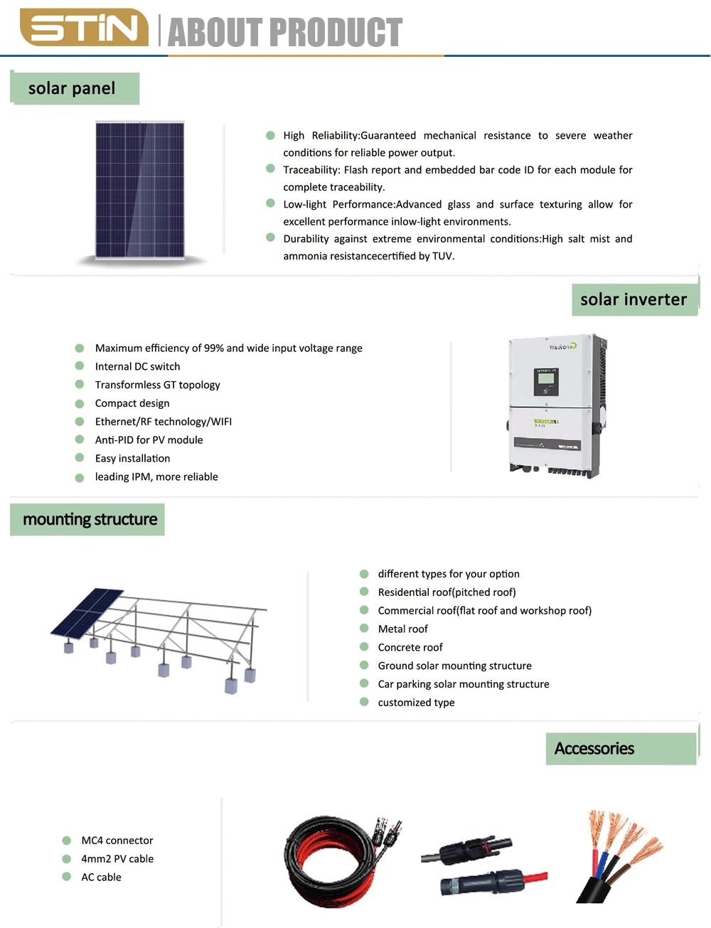80kw on-Grid Solar Power System Solar Energy System Price 100kVA for Home Fan and TV Light