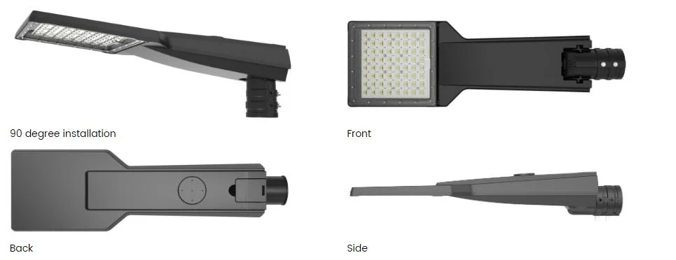 Die Casting Aluminum Body Waterproof LED Easy Installation Shoebox Flood Light Smart City Road Outdoor Commercial Area Lighting LED Street Lights Luminaries