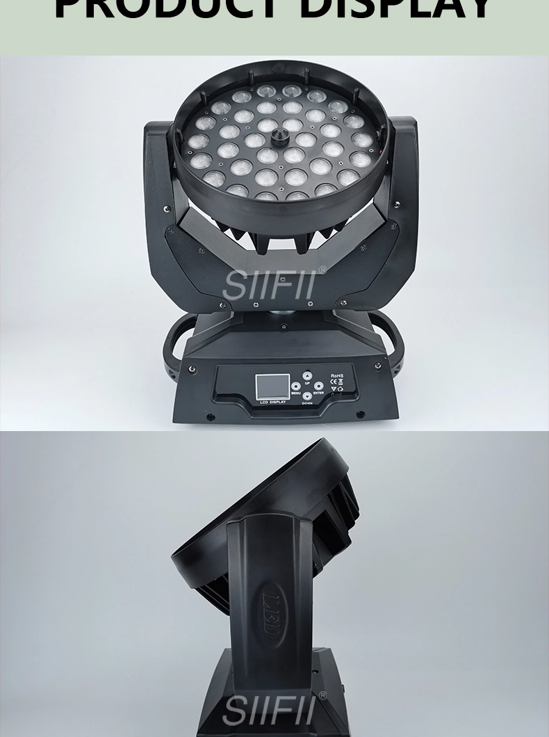 36PCS 10W RGBW 4in1 LED Uplights Zoom High Power RGBW LED Wash Moving Head Light