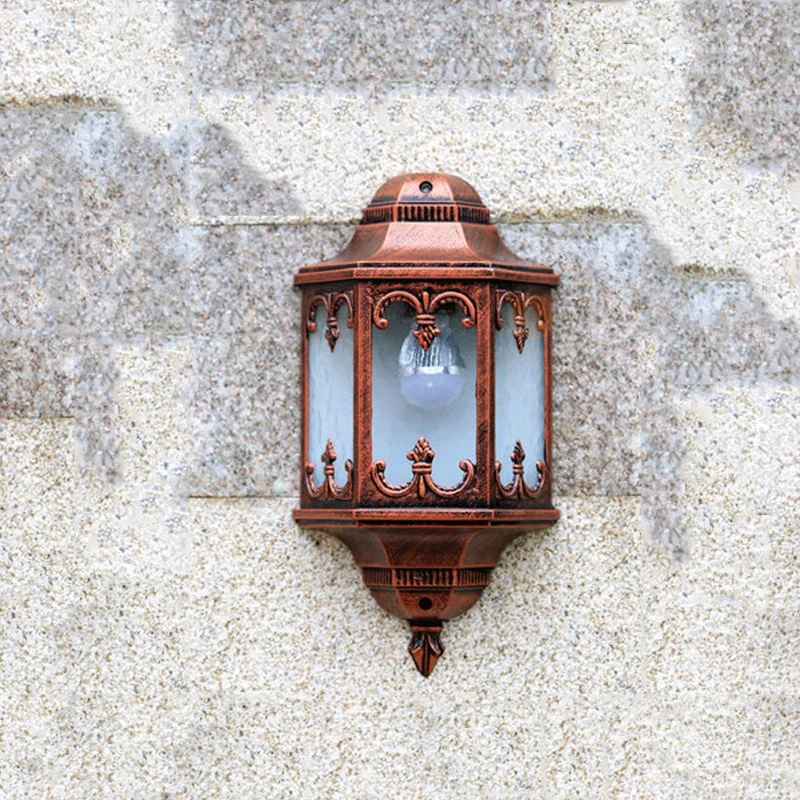 Novelty Outdoor Wall Sconce Fence Front Door Backyard Lights E27 AC85-265V Lamp Landscape Lighting (WH-HR-84)