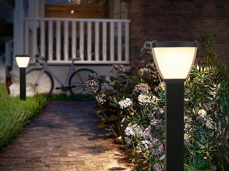 Outdoor Commercial/Residential Landscape Garden Driveway Pathway Lawn 5W Solar LED Bollard Lights