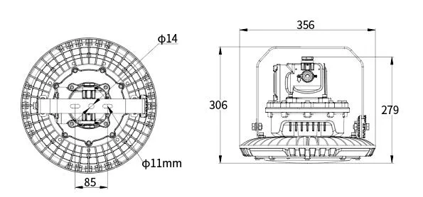 Hazardous Harsh Location Area Ex Explosion Proof Explosion-Proof Bay Area Flood Light