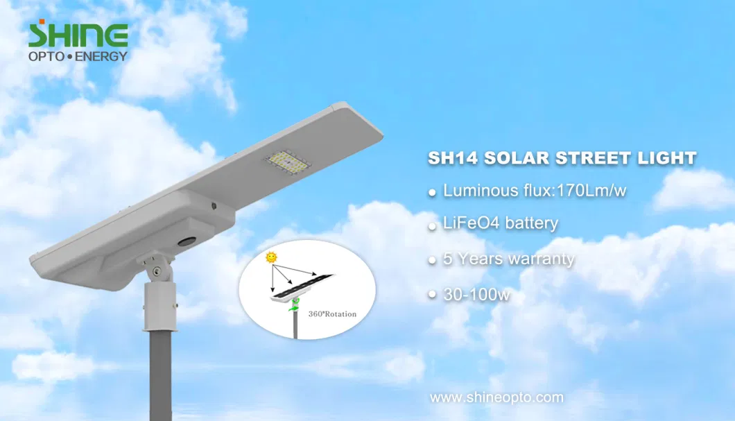 All in One Solar LED Public Luminaires 30W-80W