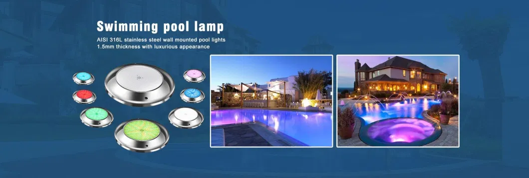 Refined Outdoor Lamp IP68 Underwater LED Swimming Pool Light for Replacement Lighting