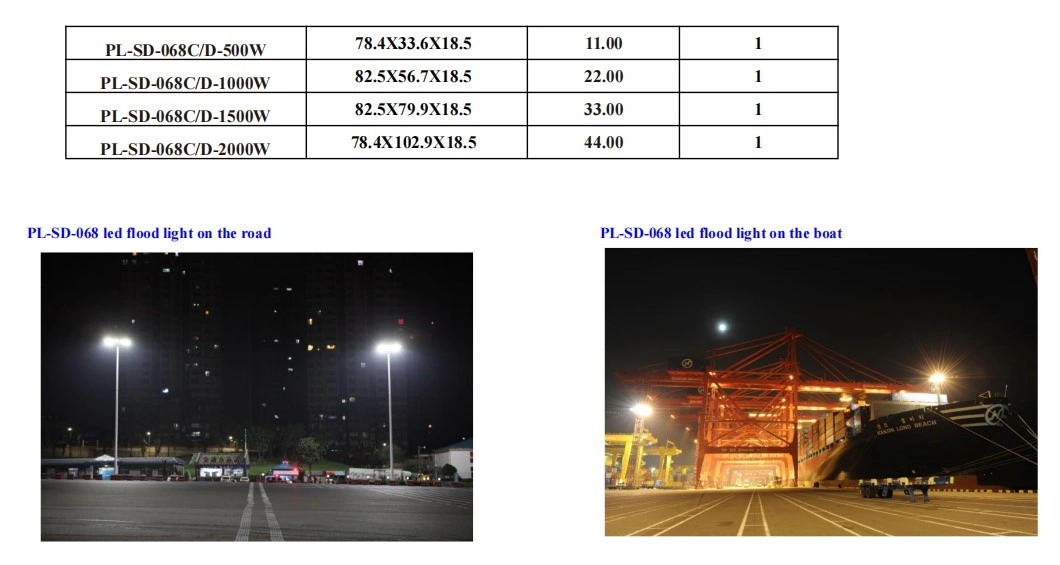 Stylish and Practical a Variety of Styles 1200W 1500W D Series LED Stadium Flood Light