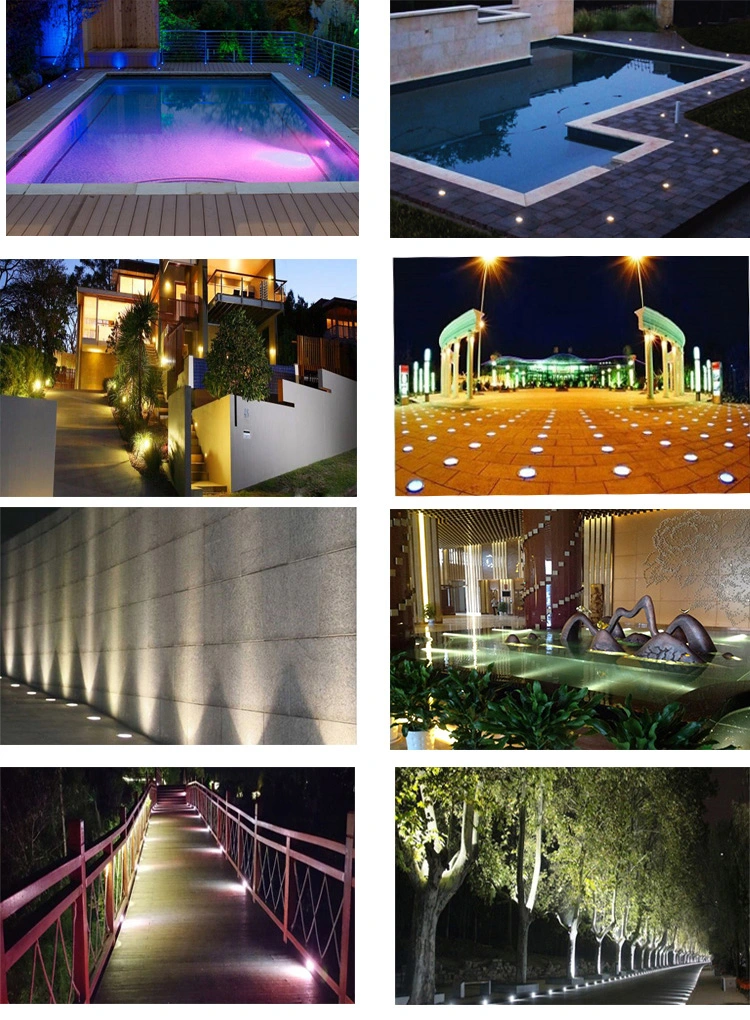 Inground Walk-Over Lights Outdoor Waterproof Garden Landscape Lighting for Yard Deck Lawn Patio Pathway Walkway