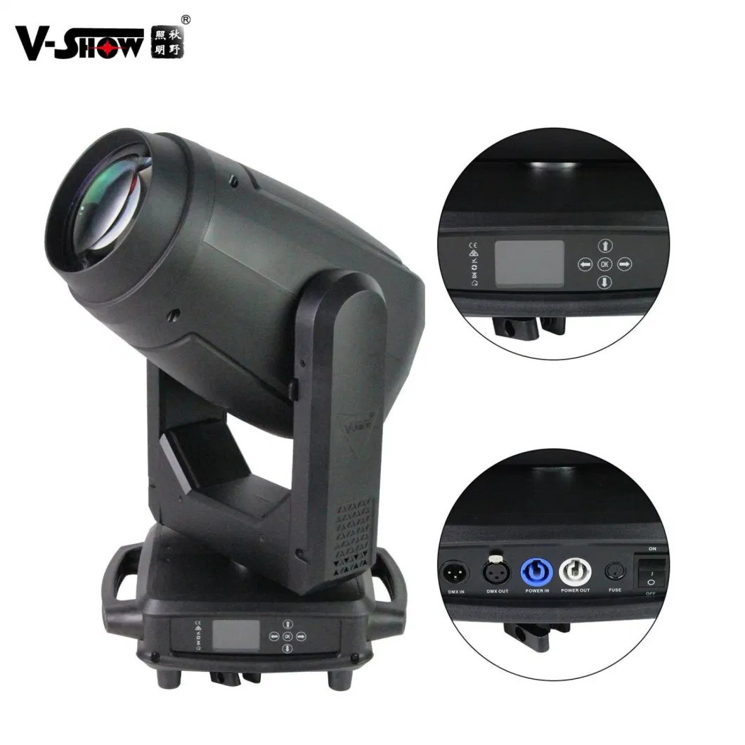 V-Show S712 Kuan 450W Cmy &amp; CTO Beam Spot Wash 3in1 Moving Head Lights LED 450W 3in1 Moving Lights for DJ Stage