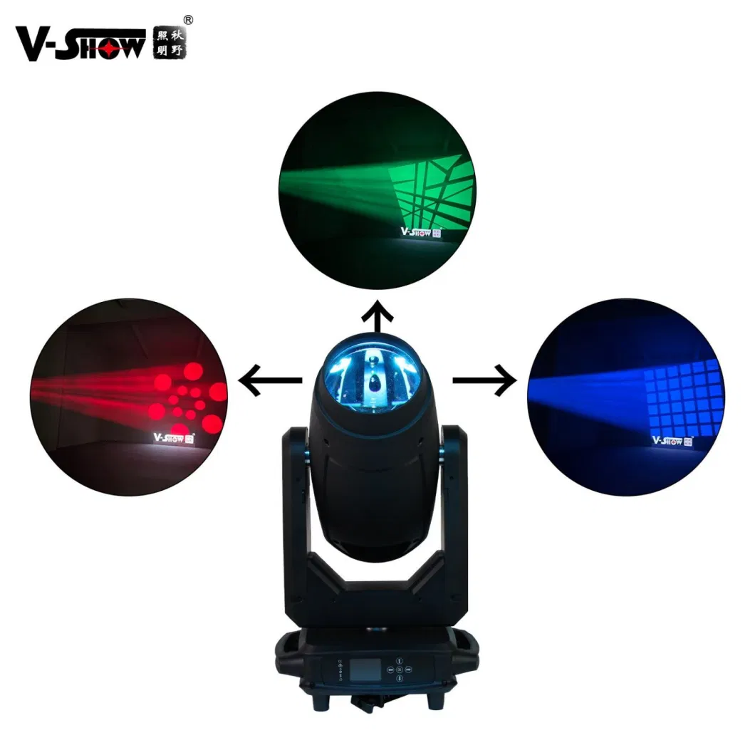 V-Show S712 Kuan 450W Cmy &amp; CTO Beam Spot Wash 3in1 Moving Head Lights LED 450W 3in1 Moving Lights for DJ Stage